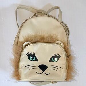 🦁 RARE🌟NEW🌟 Lion & Fur Mane Girl’s backpack - $24
